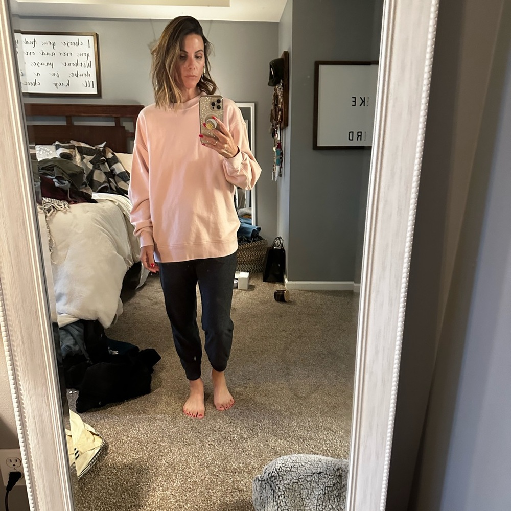 Pink lululemon sweatshirt